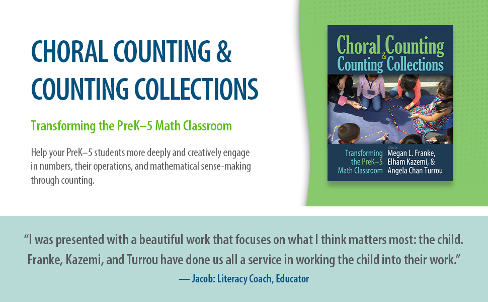 A picture of the choral counting and counting collections book that will be used in the summer institute 